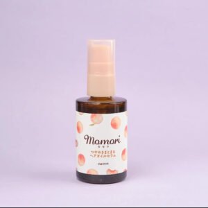 Momori peach glossy hair oil serum