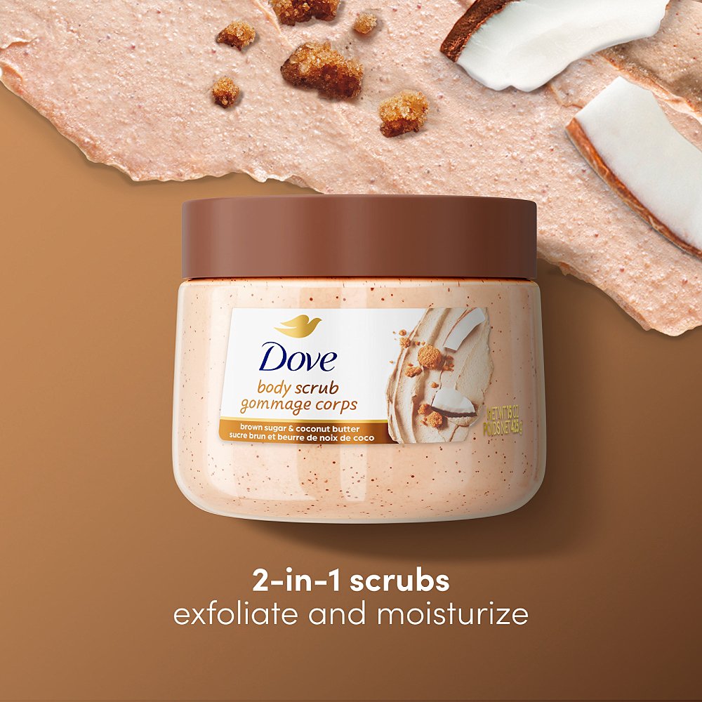 Dove body scrub gommage corps brown sugar & coconut butter
