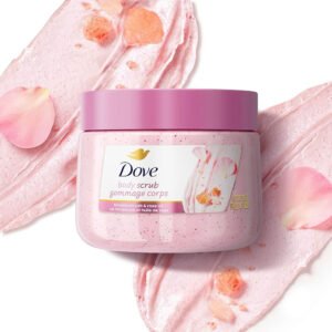 Dove body scrub gommage corps himalayan salt & rose oil