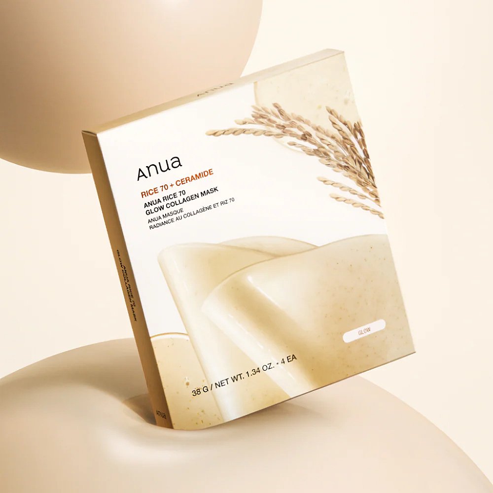 Anua Rice 70+ceramide glow collagen mask