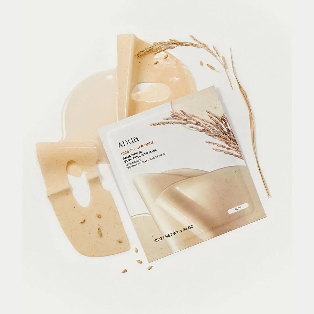 Anua Rice 70+ceramide glow collagen mask - Image 2