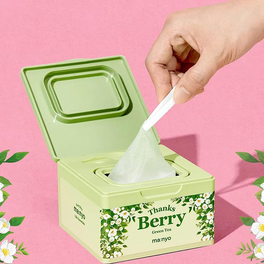 ma:nyo thank berry green tea mask