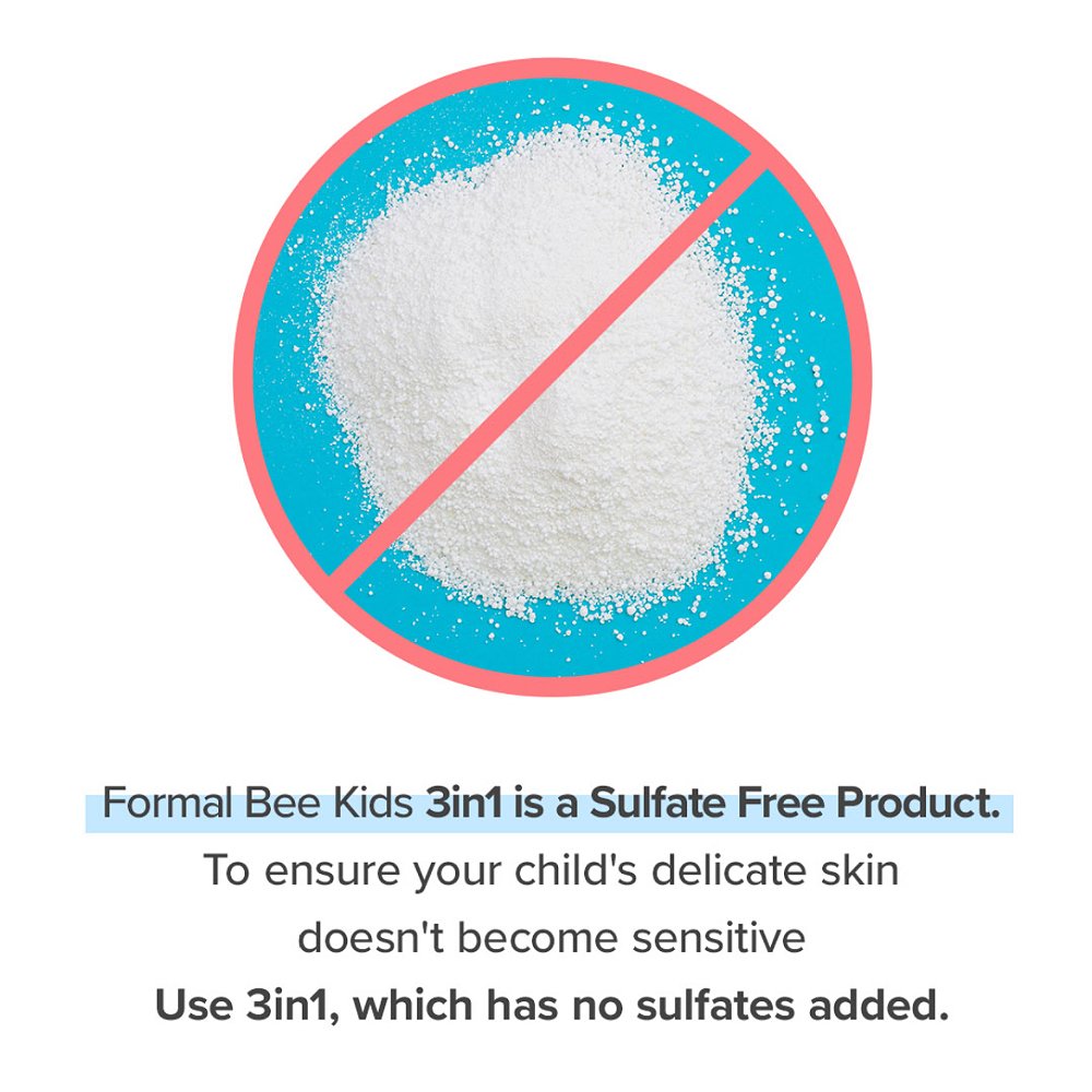 Formal bee kid 3in1 shampoo+conditioner + body wash - Image 4