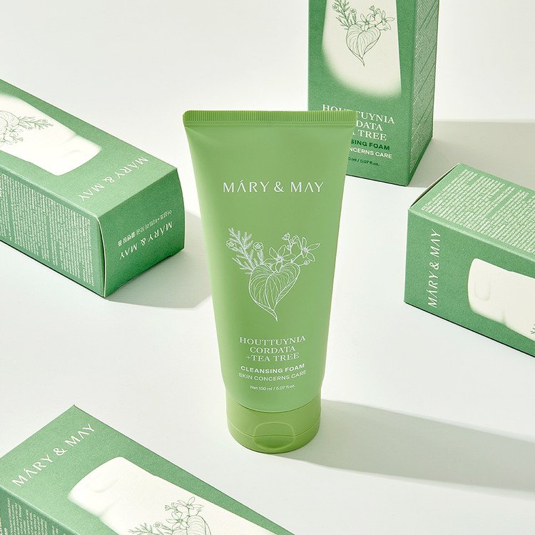 Mary&may houttuynia cordata+ tea tree cleansing foam