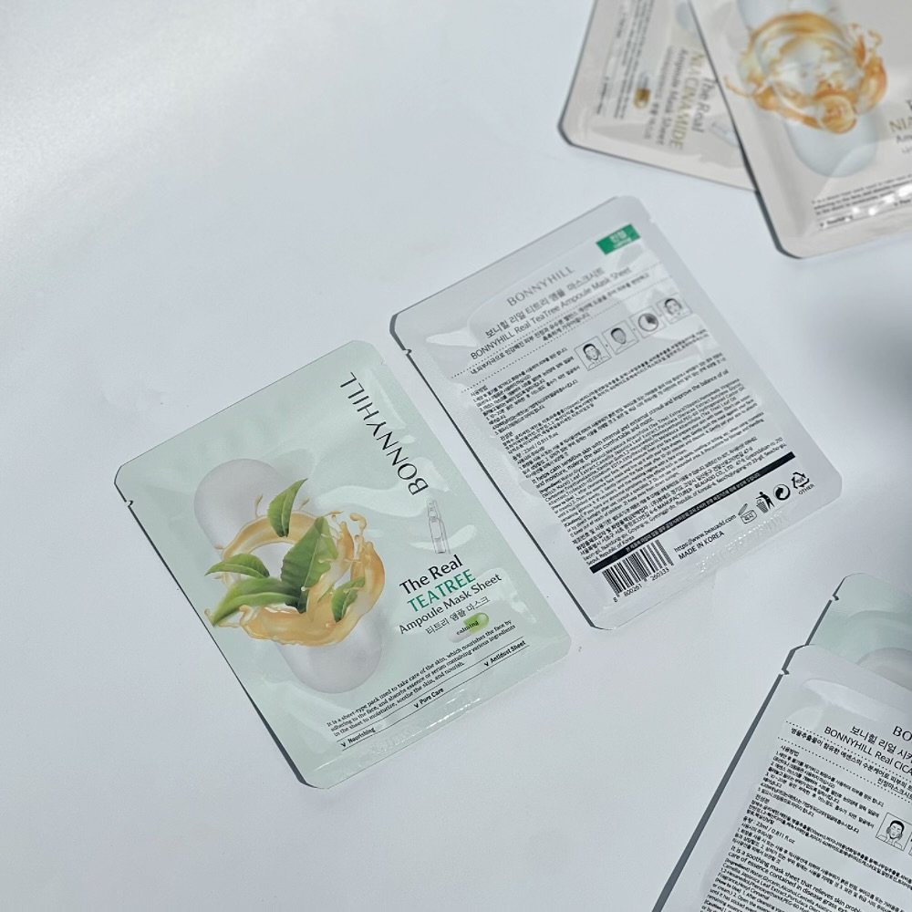 Bonnyhill the real tea tree ampoule mask sheet