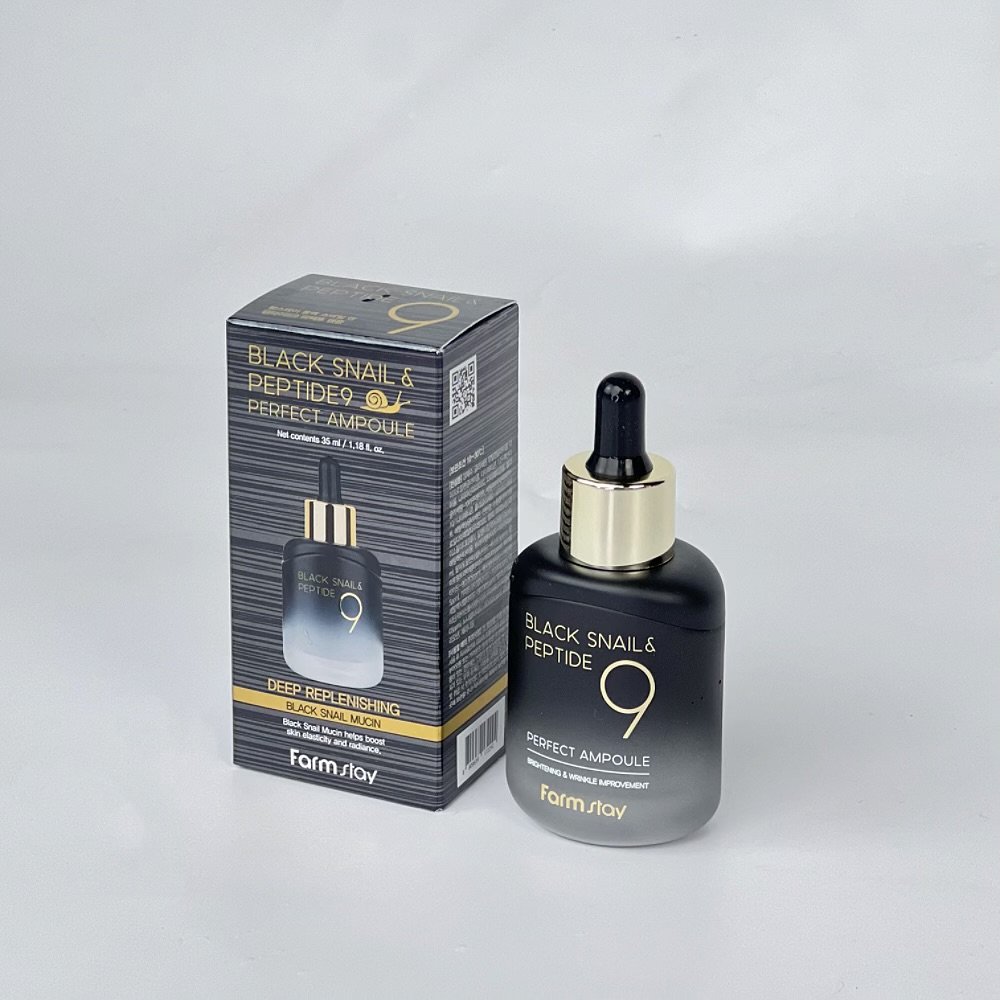 Farm stay black snail& peptide perfect ampoule
