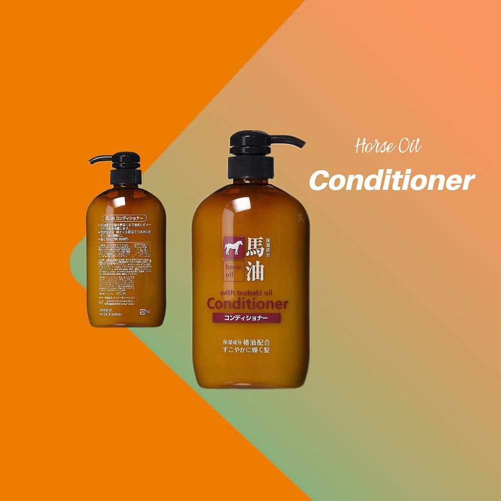 Horse oil with tsubaki oil conditioner