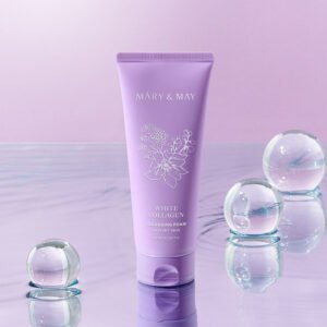 Mary&may white collagen cleansing foam