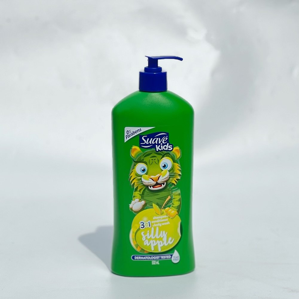 Suave kids silly apple 3in1 shampoo conditioner, body wash