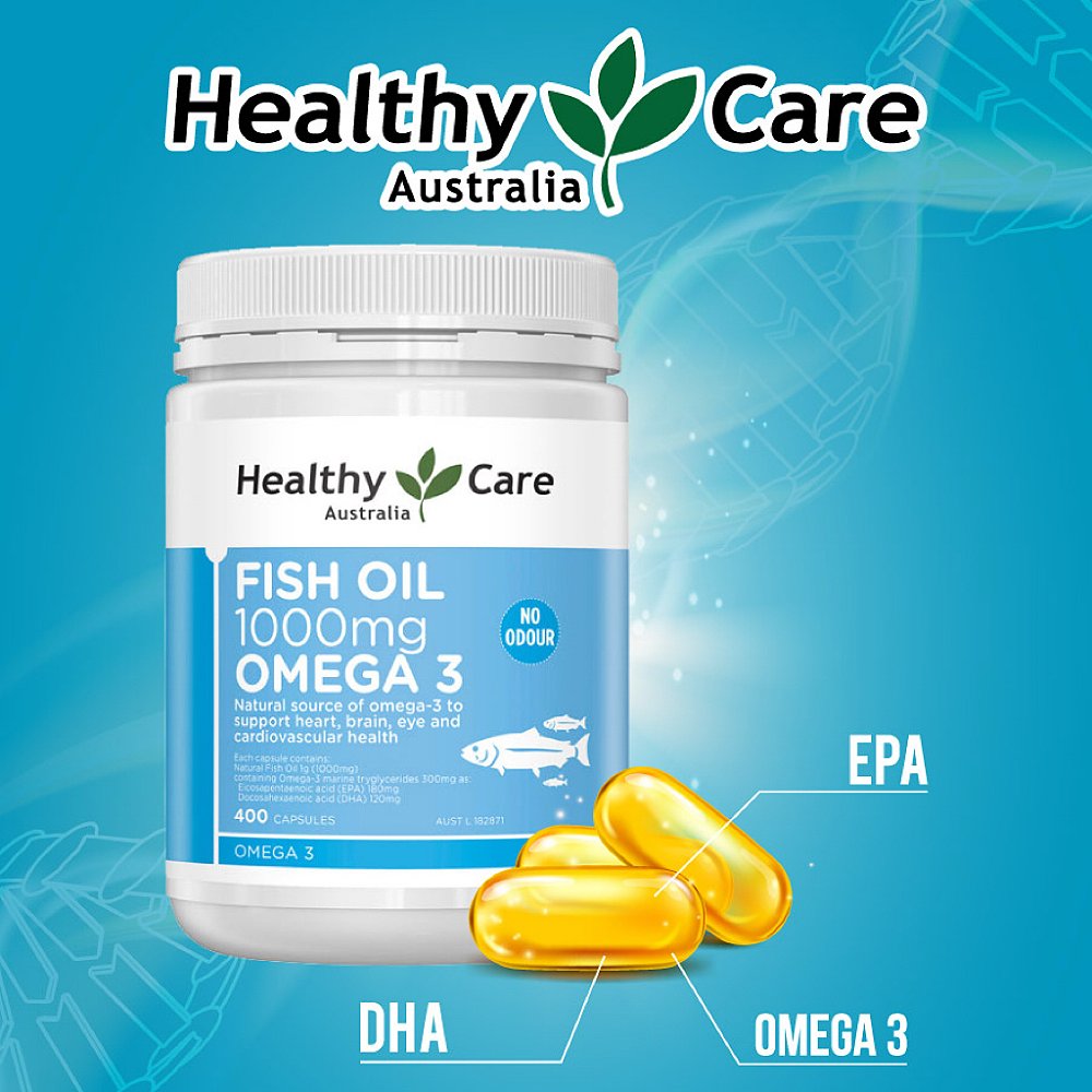 Healthy care fish oil 1000mg omega3