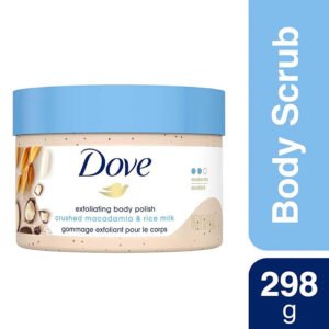 Dove exfoliating body polish crushed macadamia & rice milk